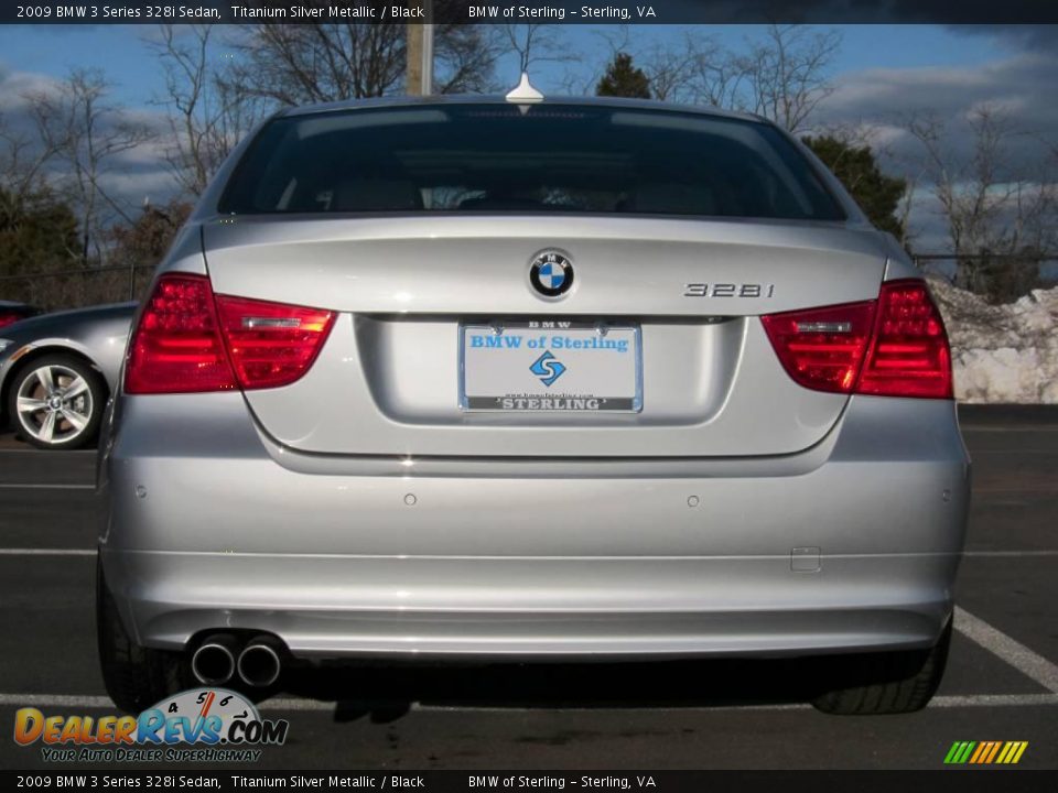 2009 BMW 3 Series 328i Sedan Titanium Silver Metallic / Black Photo #5