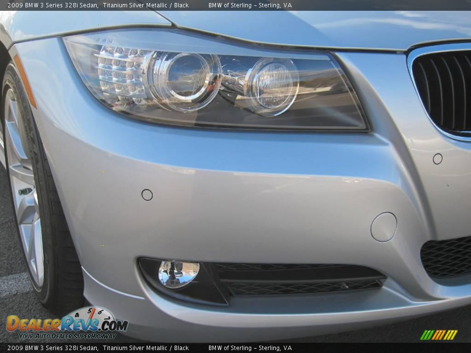 2009 BMW 3 Series 328i Sedan Titanium Silver Metallic / Black Photo #10