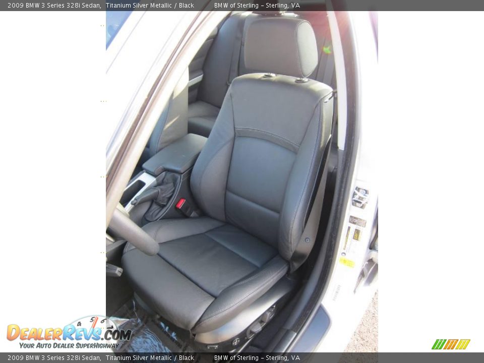 2009 BMW 3 Series 328i Sedan Titanium Silver Metallic / Black Photo #18
