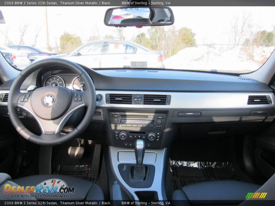 2009 BMW 3 Series 328i Sedan Titanium Silver Metallic / Black Photo #21