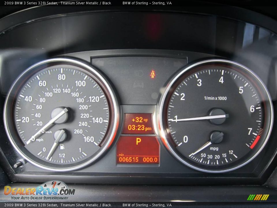 2009 BMW 3 Series 328i Sedan Titanium Silver Metallic / Black Photo #29