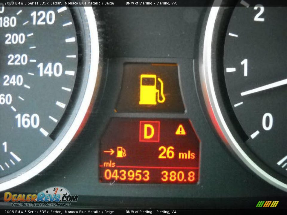 2008 BMW 5 Series 535xi Sedan Monaco Blue Metallic / Beige Photo #16