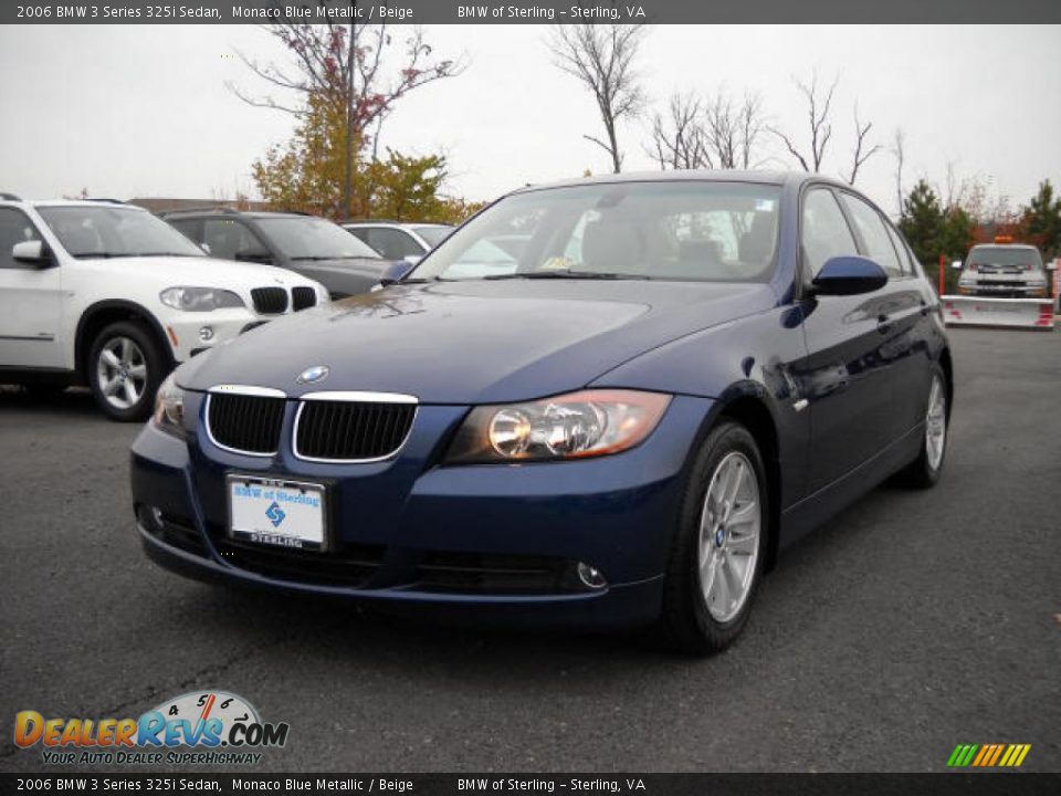 2006 BMW 3 Series 325i Sedan Monaco Blue Metallic / Beige Photo #1
