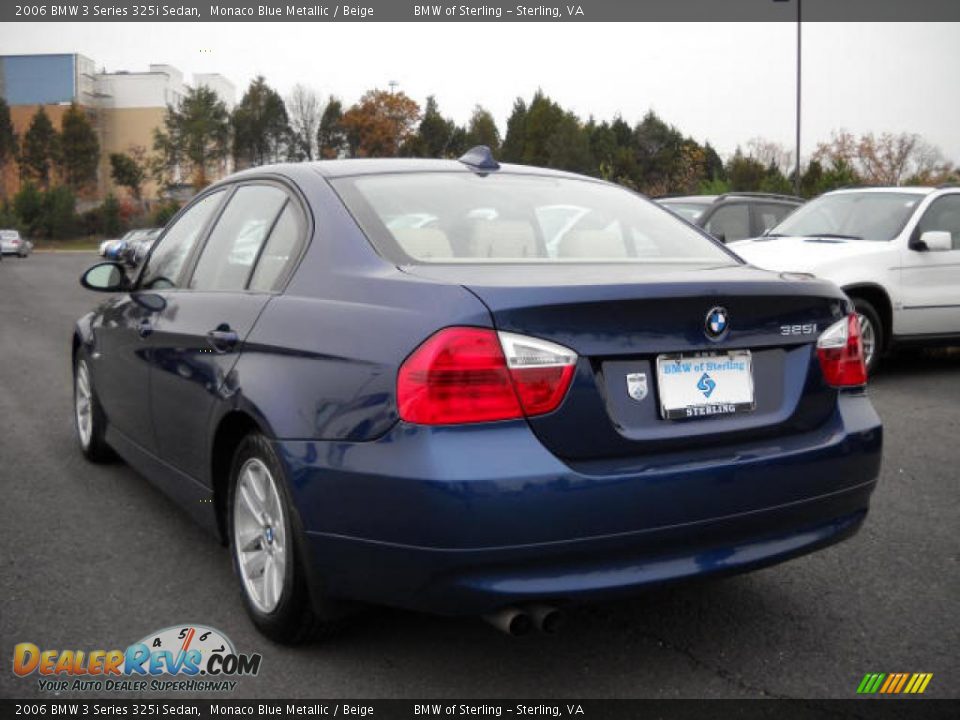 2006 BMW 3 Series 325i Sedan Monaco Blue Metallic / Beige Photo #3