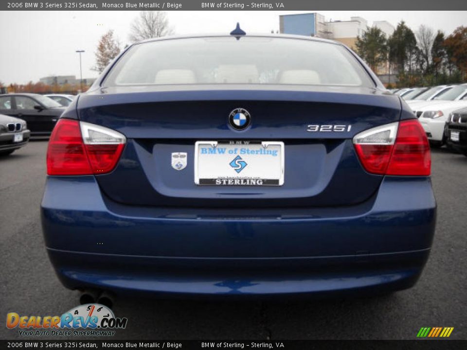 2006 BMW 3 Series 325i Sedan Monaco Blue Metallic / Beige Photo #4