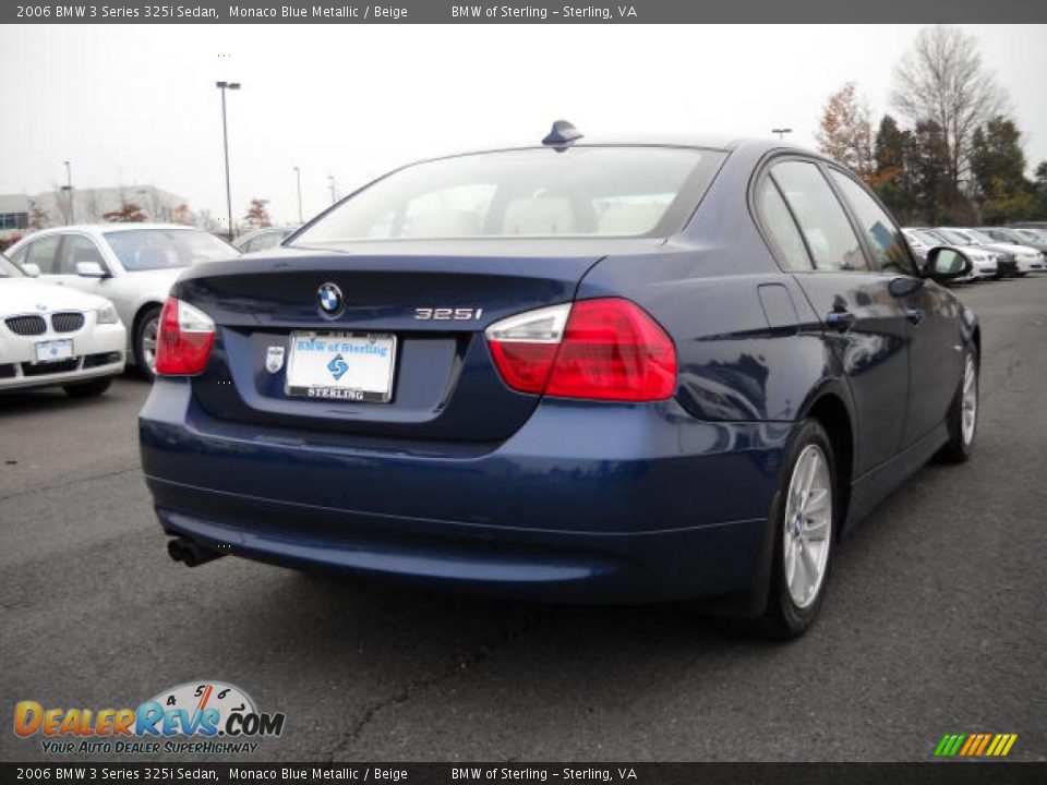 2006 BMW 3 Series 325i Sedan Monaco Blue Metallic / Beige Photo #5