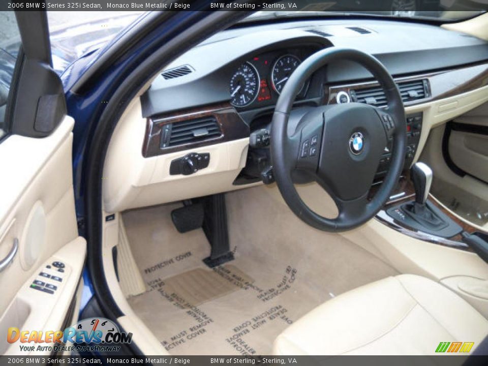 2006 BMW 3 Series 325i Sedan Monaco Blue Metallic / Beige Photo #8