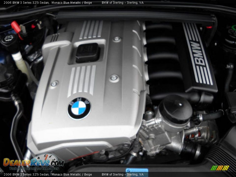 2006 BMW 3 Series 325i Sedan Monaco Blue Metallic / Beige Photo #13