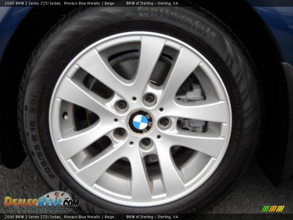 2006 BMW 3 Series 325i Sedan Monaco Blue Metallic / Beige Photo #14