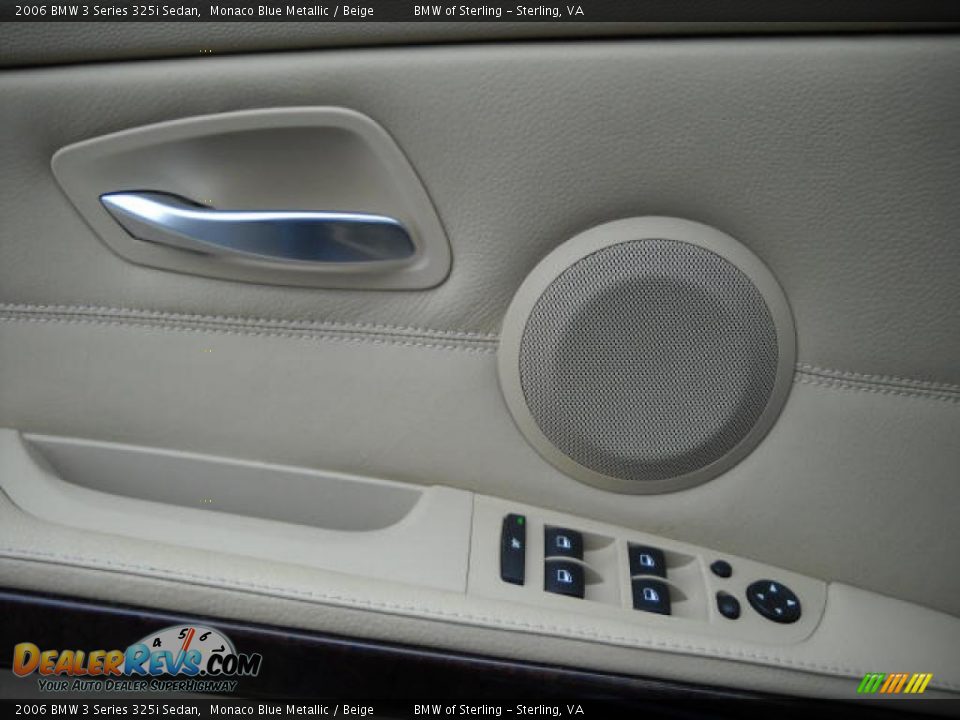 2006 BMW 3 Series 325i Sedan Monaco Blue Metallic / Beige Photo #15