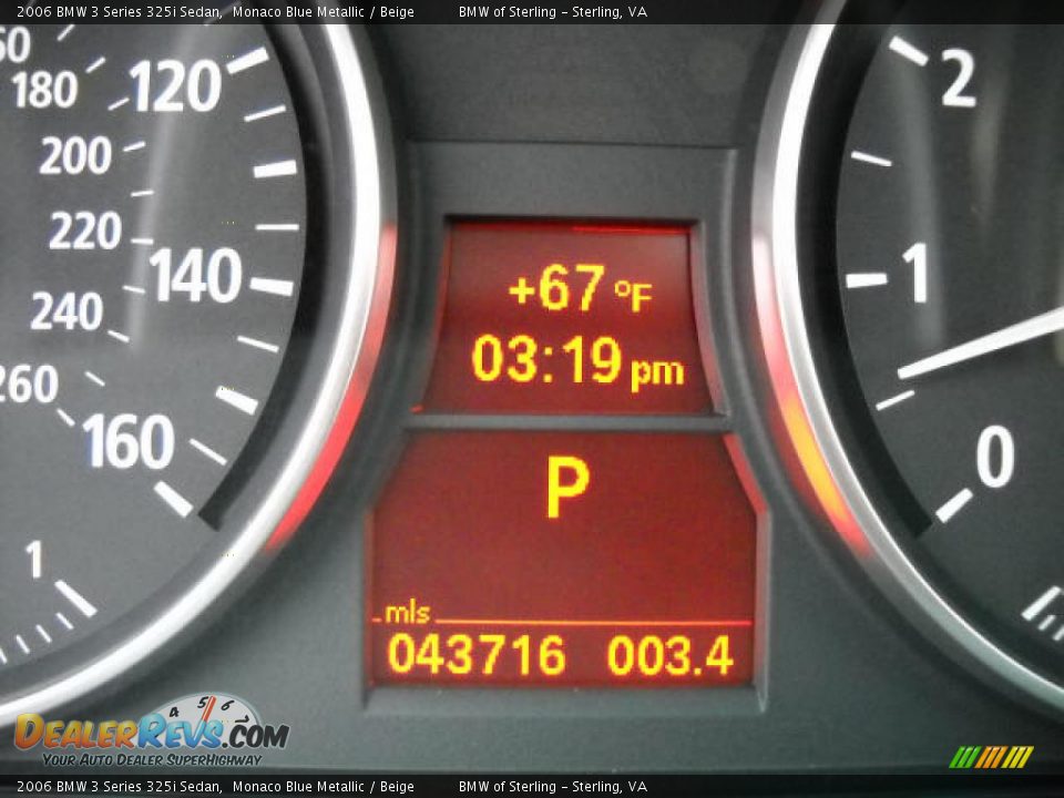 2006 BMW 3 Series 325i Sedan Monaco Blue Metallic / Beige Photo #16