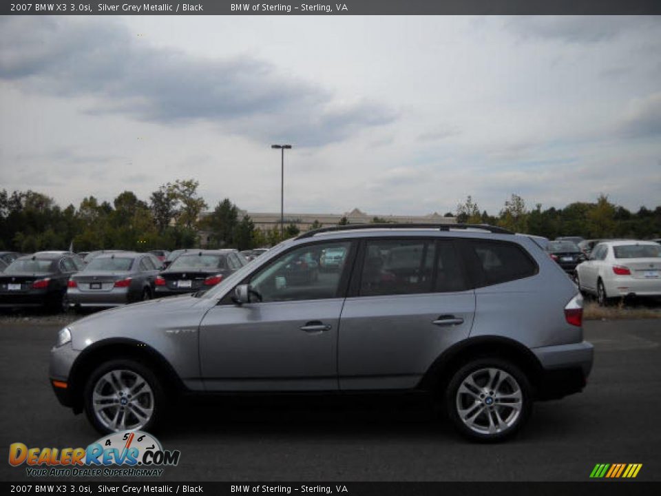 2007 BMW X3 3.0si Silver Grey Metallic / Black Photo #2