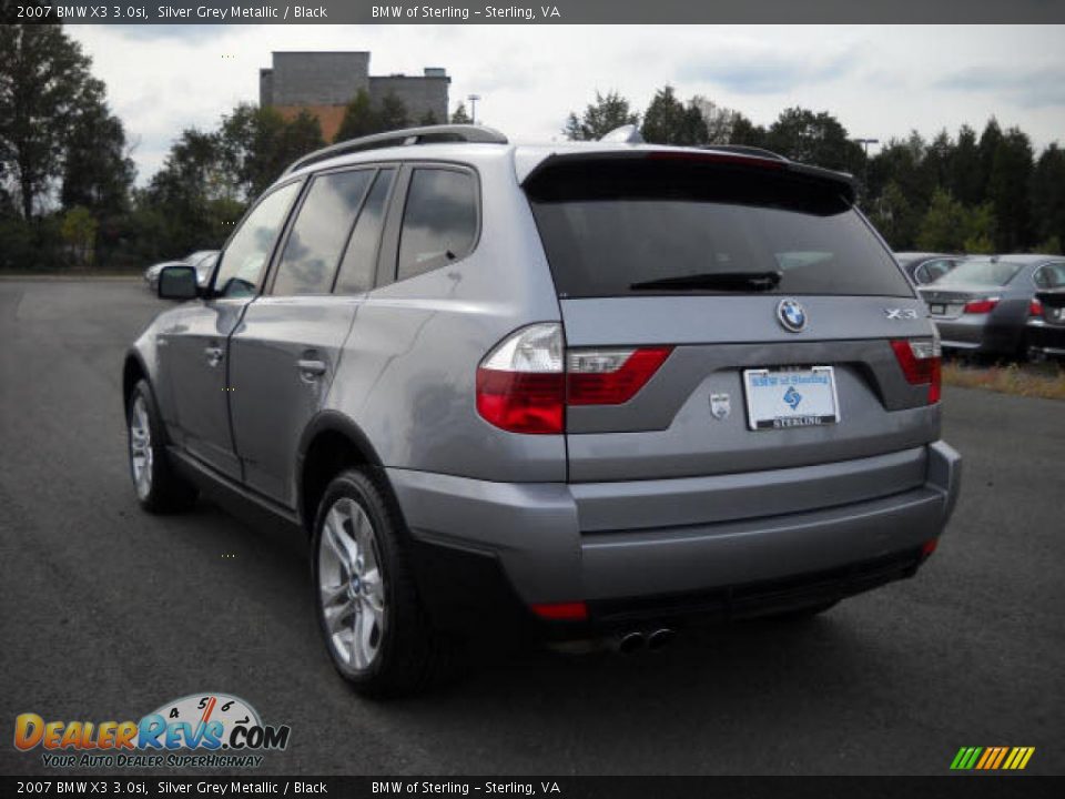 2007 BMW X3 3.0si Silver Grey Metallic / Black Photo #3