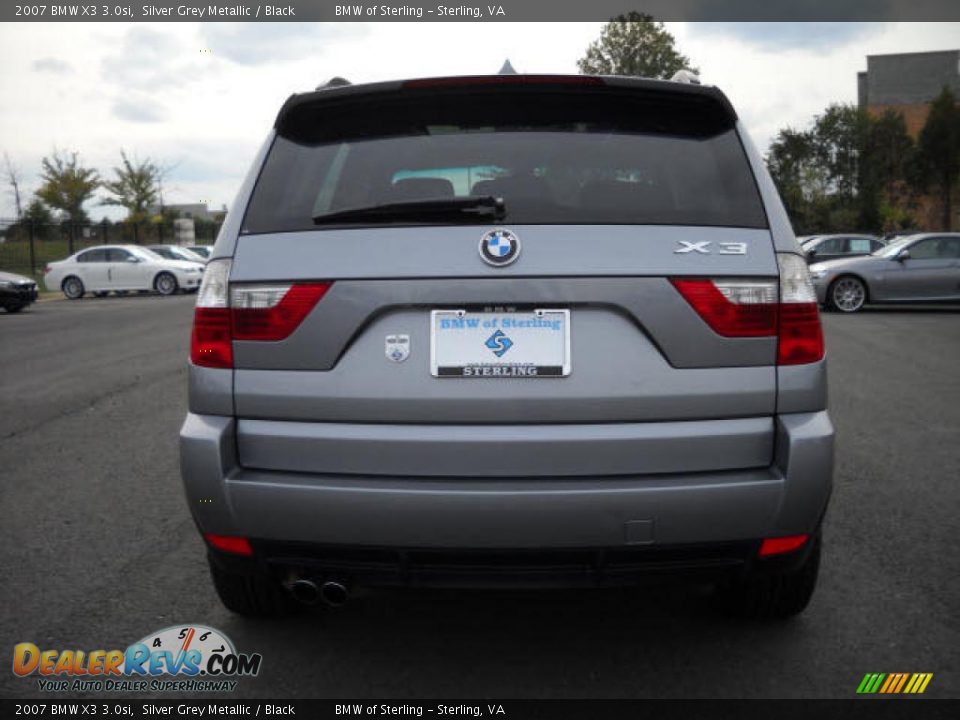 2007 BMW X3 3.0si Silver Grey Metallic / Black Photo #4