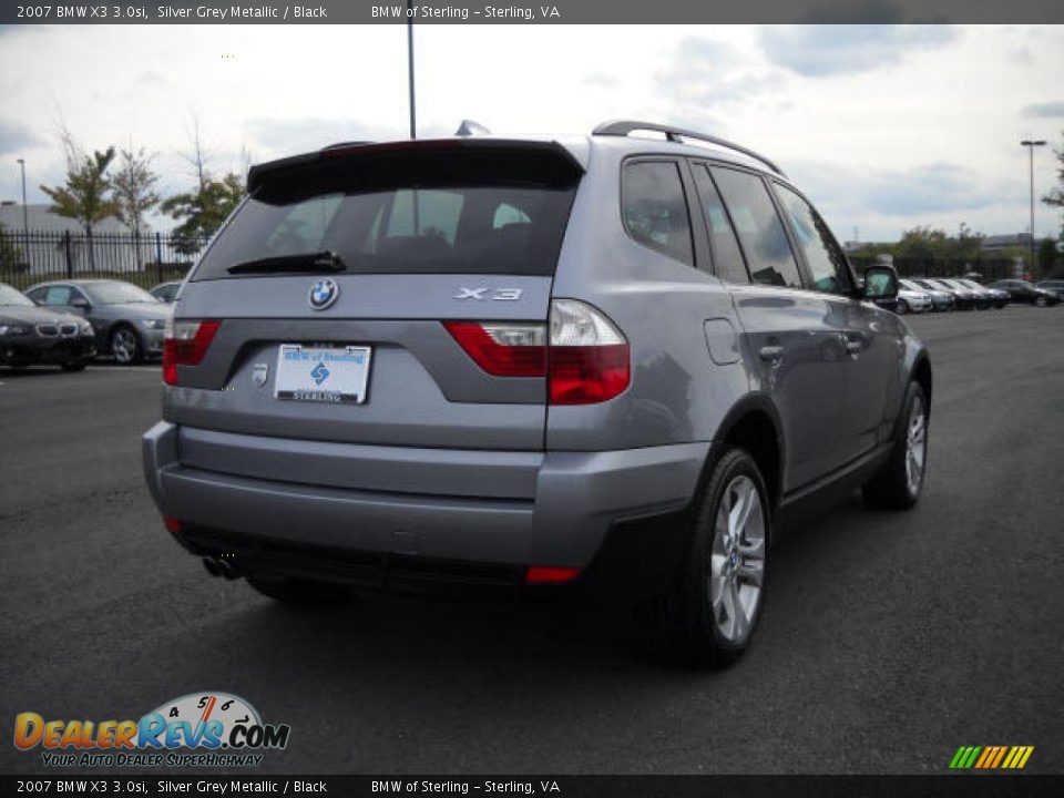 2007 BMW X3 3.0si Silver Grey Metallic / Black Photo #5