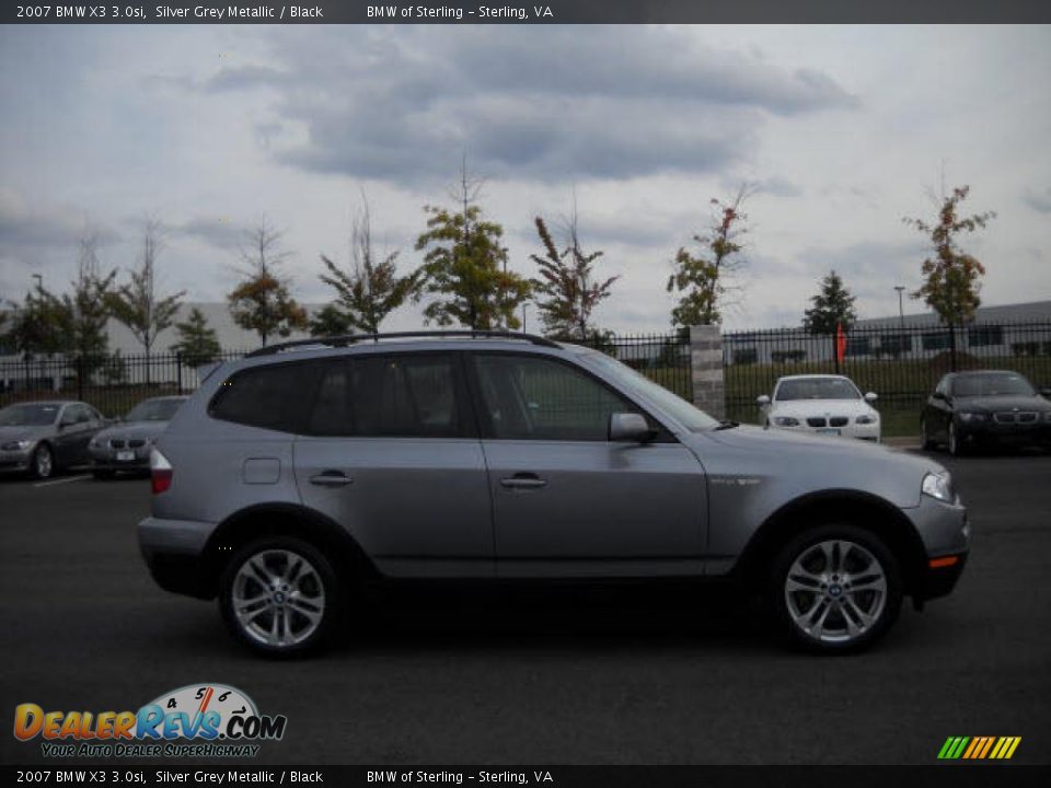 2007 BMW X3 3.0si Silver Grey Metallic / Black Photo #6