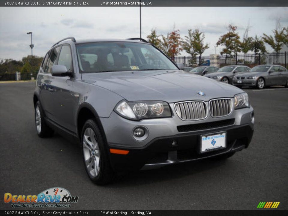2007 BMW X3 3.0si Silver Grey Metallic / Black Photo #7
