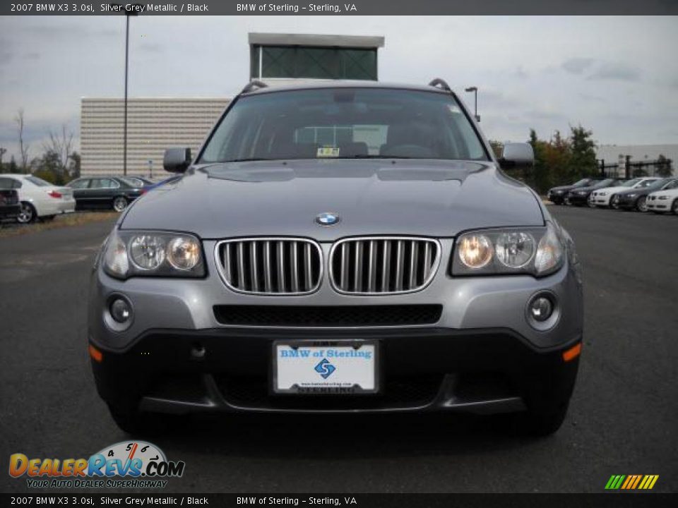 2007 BMW X3 3.0si Silver Grey Metallic / Black Photo #8