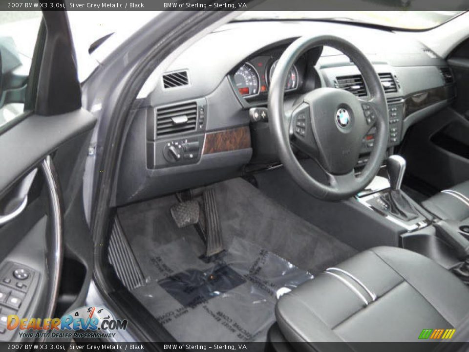2007 BMW X3 3.0si Silver Grey Metallic / Black Photo #9