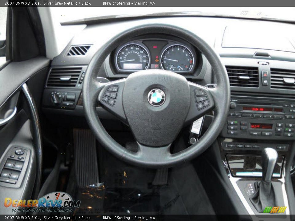 2007 BMW X3 3.0si Silver Grey Metallic / Black Photo #10