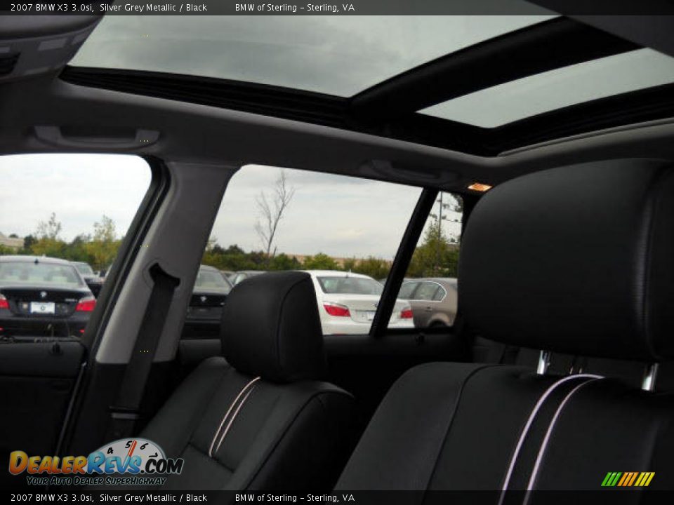 2007 BMW X3 3.0si Silver Grey Metallic / Black Photo #14