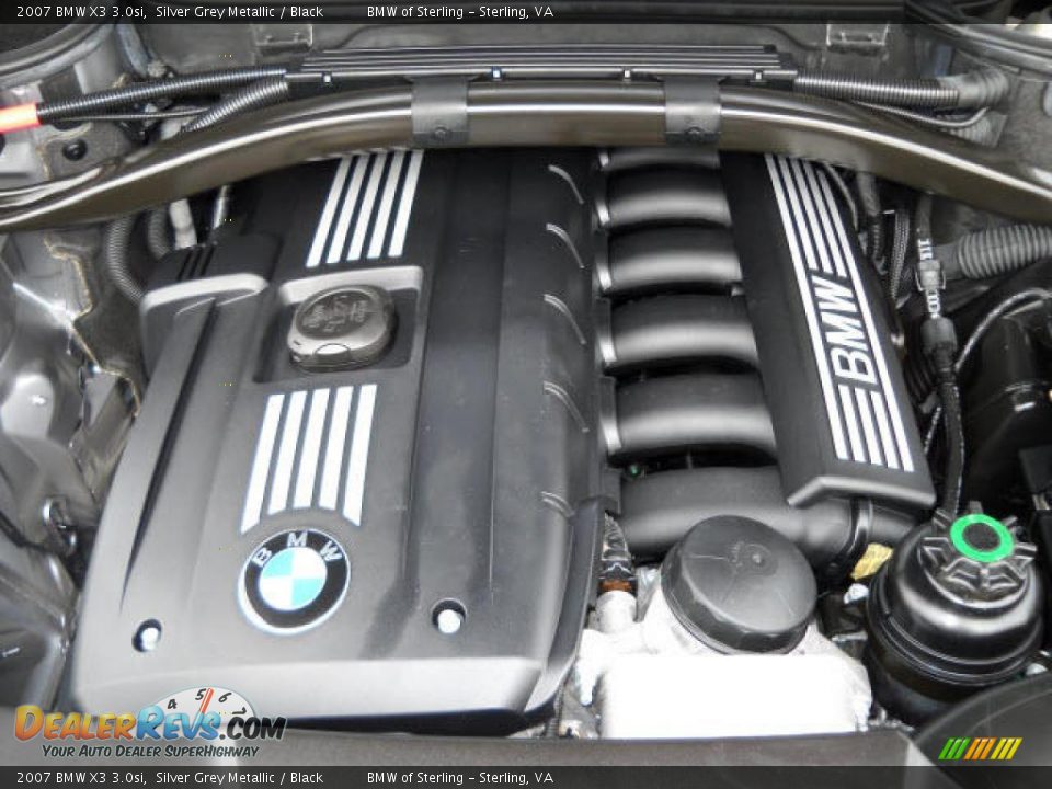 2007 BMW X3 3.0si Silver Grey Metallic / Black Photo #15