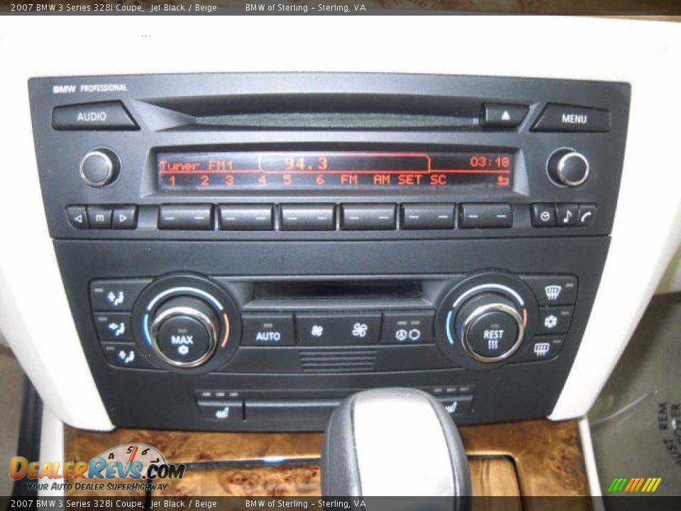 2007 BMW 3 Series 328i Coupe Jet Black / Beige Photo #11