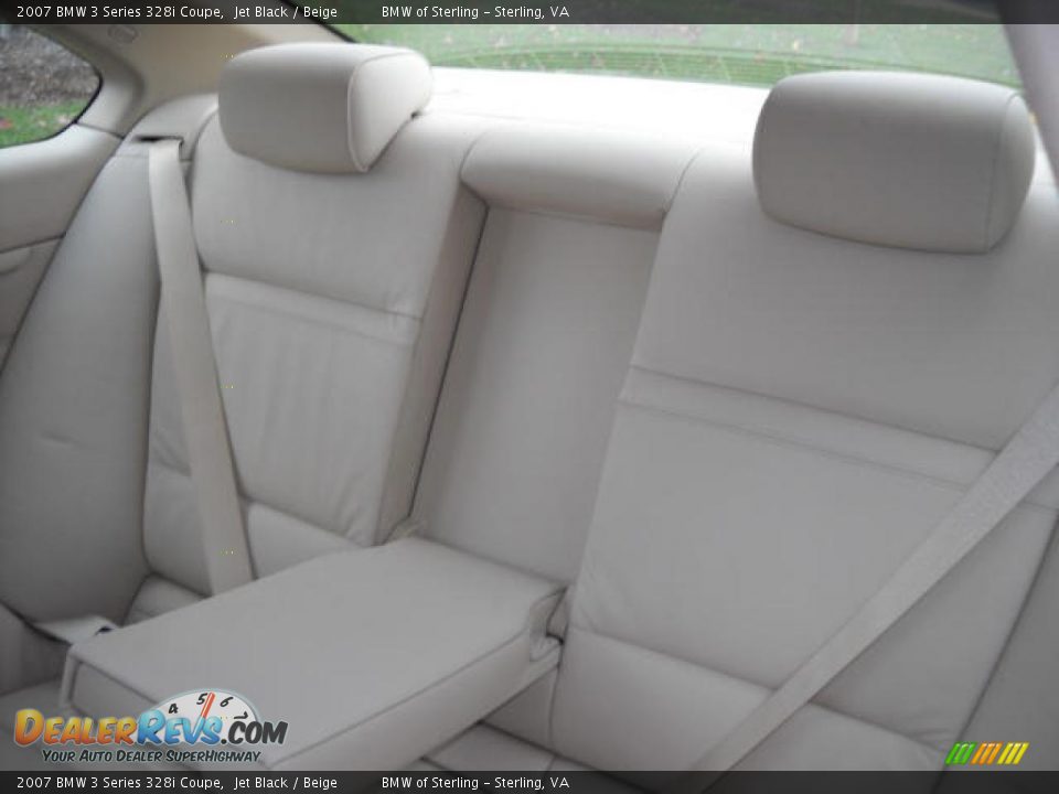 2007 BMW 3 Series 328i Coupe Jet Black / Beige Photo #12