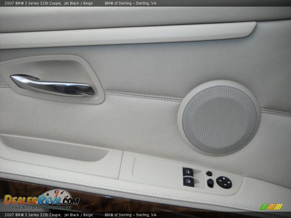 2007 BMW 3 Series 328i Coupe Jet Black / Beige Photo #15