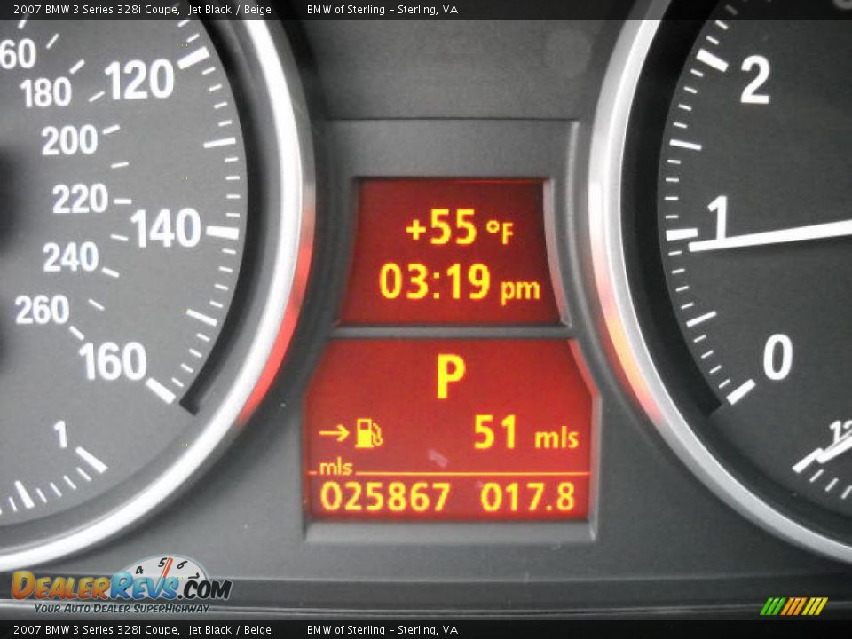2007 BMW 3 Series 328i Coupe Jet Black / Beige Photo #16