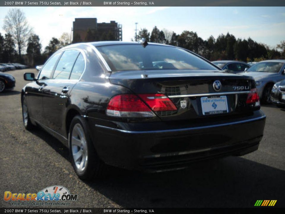 2007 BMW 7 Series 750Li Sedan Jet Black / Black Photo #3
