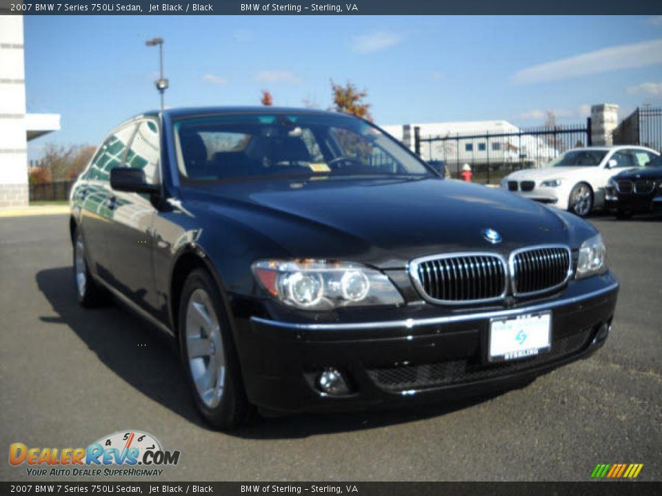 2007 BMW 7 Series 750Li Sedan Jet Black / Black Photo #7