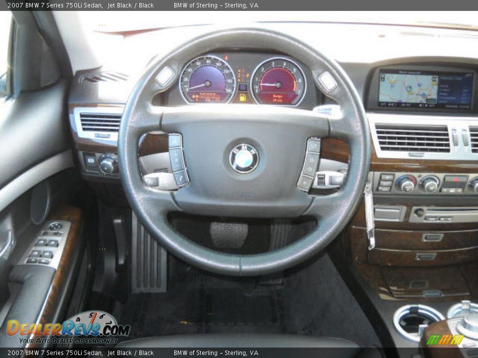 2007 BMW 7 Series 750Li Sedan Jet Black / Black Photo #10