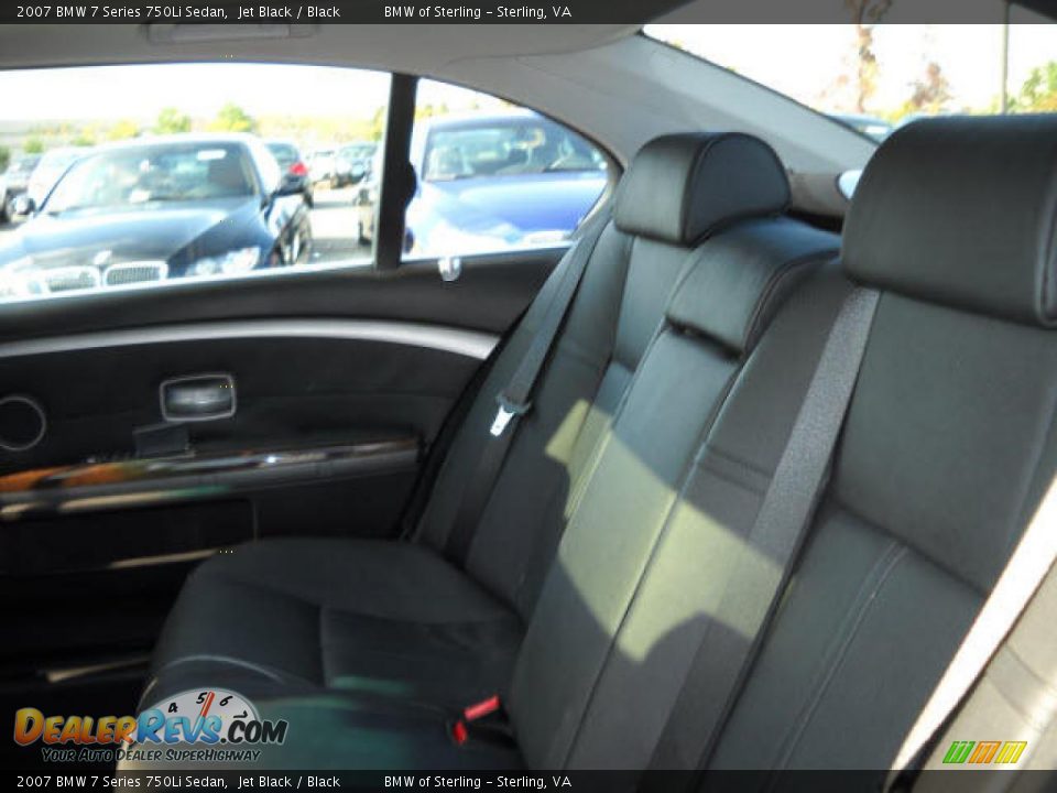 2007 BMW 7 Series 750Li Sedan Jet Black / Black Photo #12
