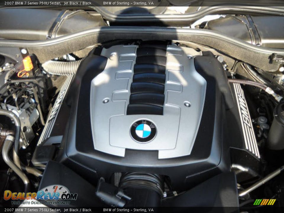 2007 BMW 7 Series 750Li Sedan Jet Black / Black Photo #14