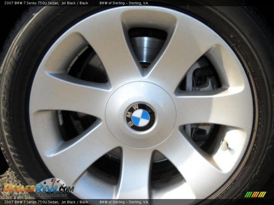 2007 BMW 7 Series 750Li Sedan Jet Black / Black Photo #15