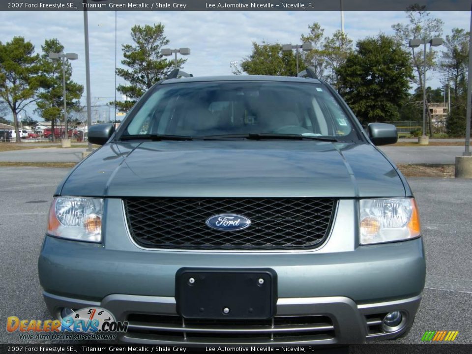 2007 Ford Freestyle SEL Titanium Green Metallic / Shale Grey Photo #8