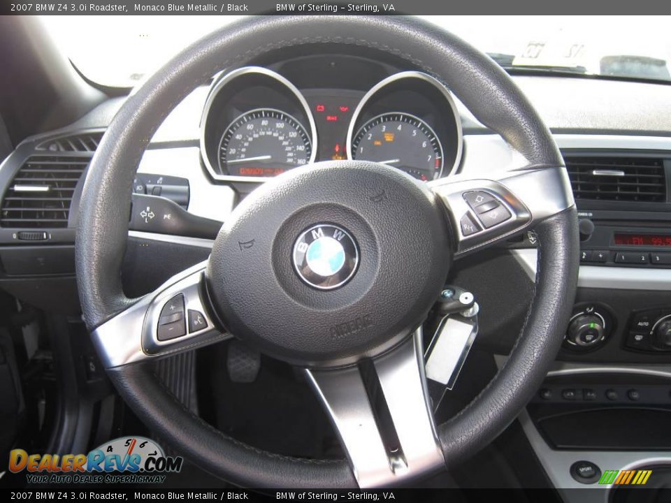 2007 BMW Z4 3.0i Roadster Monaco Blue Metallic / Black Photo #16