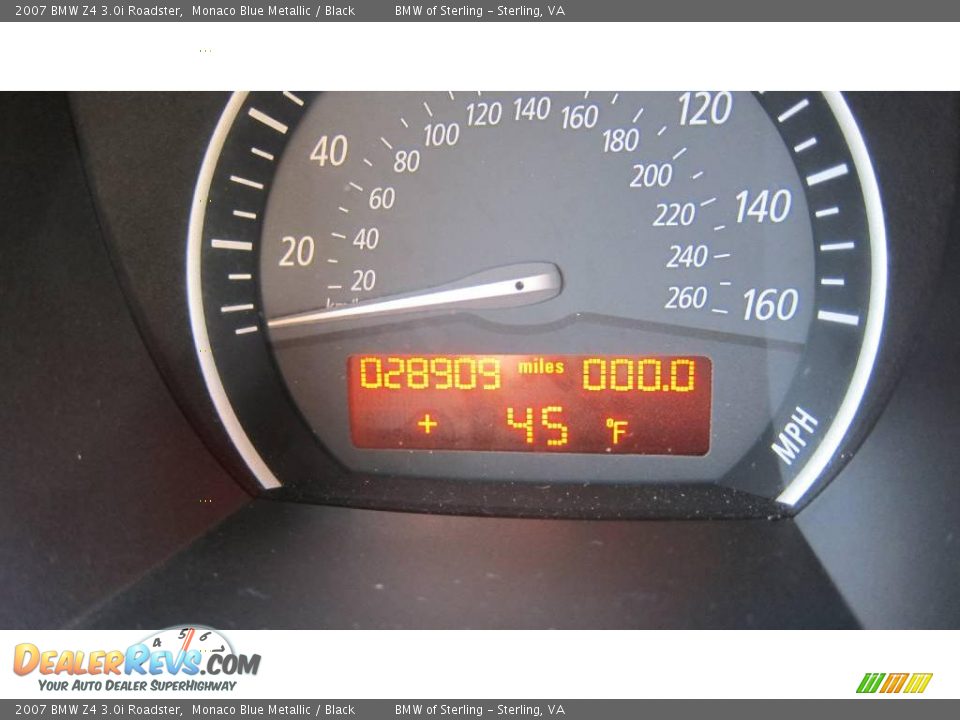 2007 BMW Z4 3.0i Roadster Monaco Blue Metallic / Black Photo #24