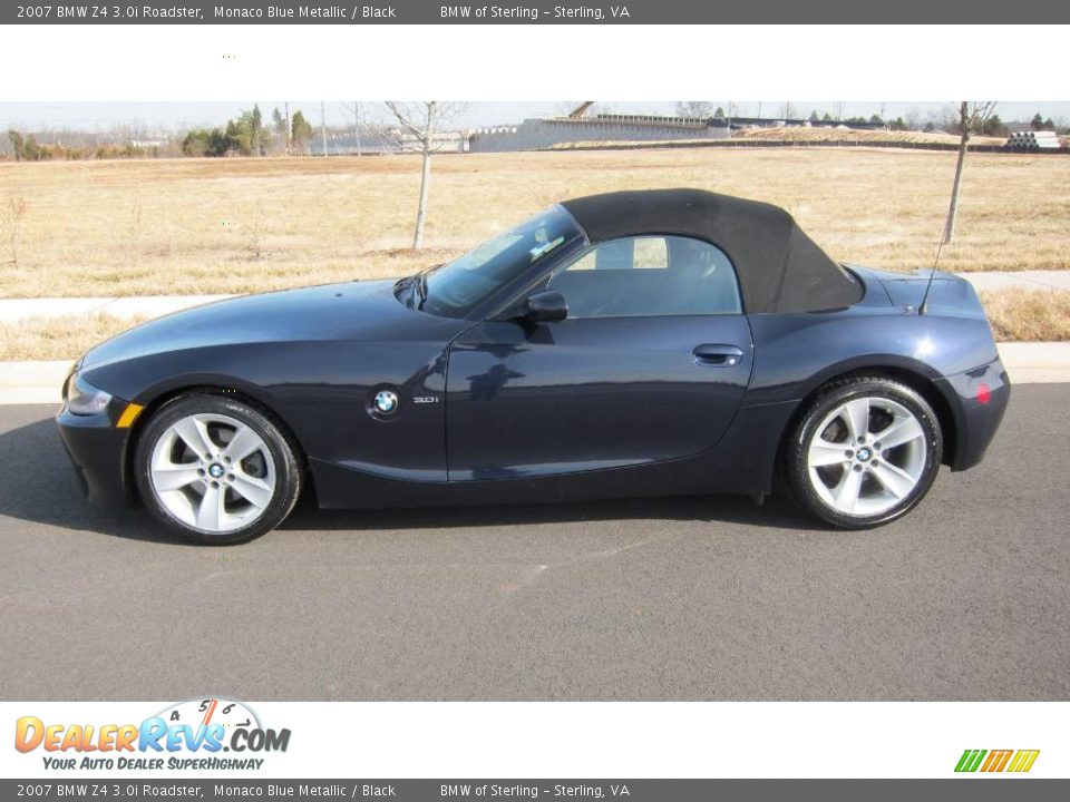 2007 BMW Z4 3.0i Roadster Monaco Blue Metallic / Black Photo #25