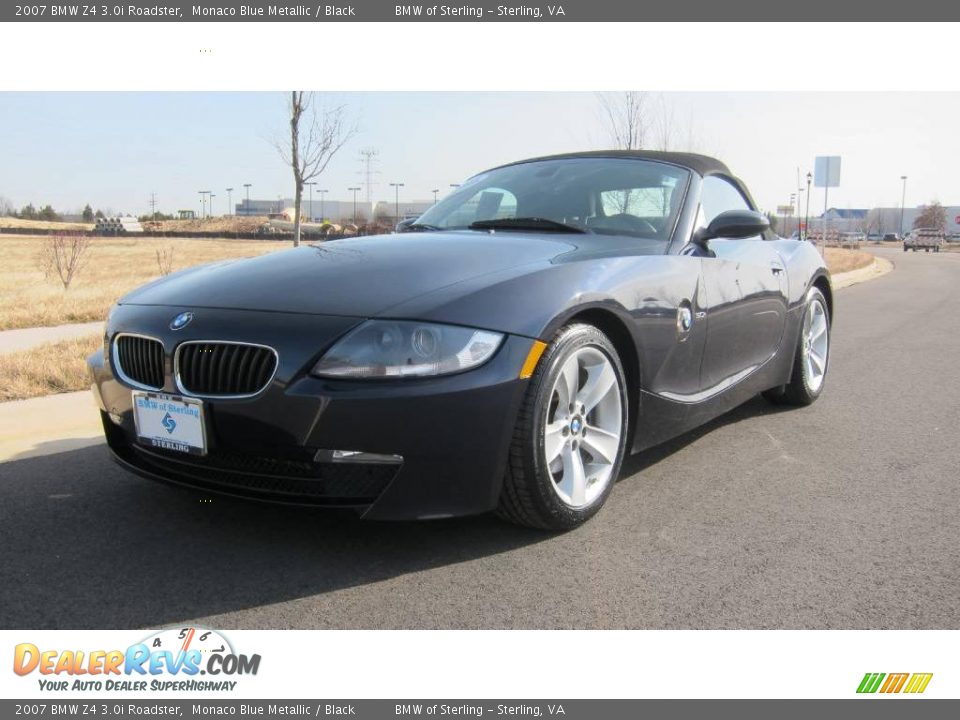 2007 BMW Z4 3.0i Roadster Monaco Blue Metallic / Black Photo #26