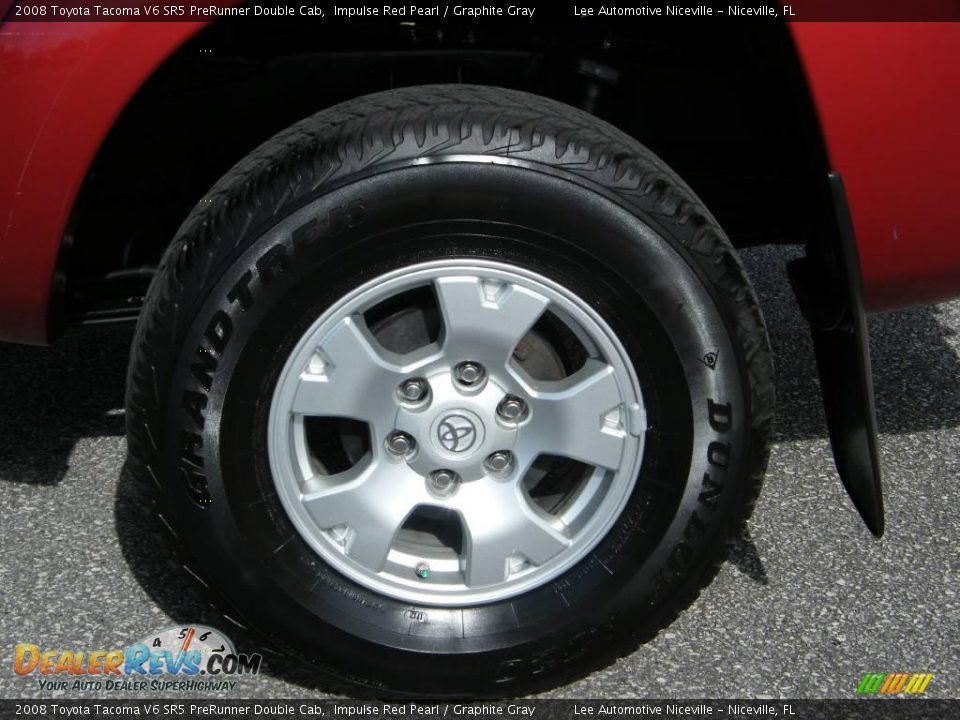 2008 Toyota Tacoma V6 SR5 PreRunner Double Cab Impulse Red Pearl / Graphite Gray Photo #11
