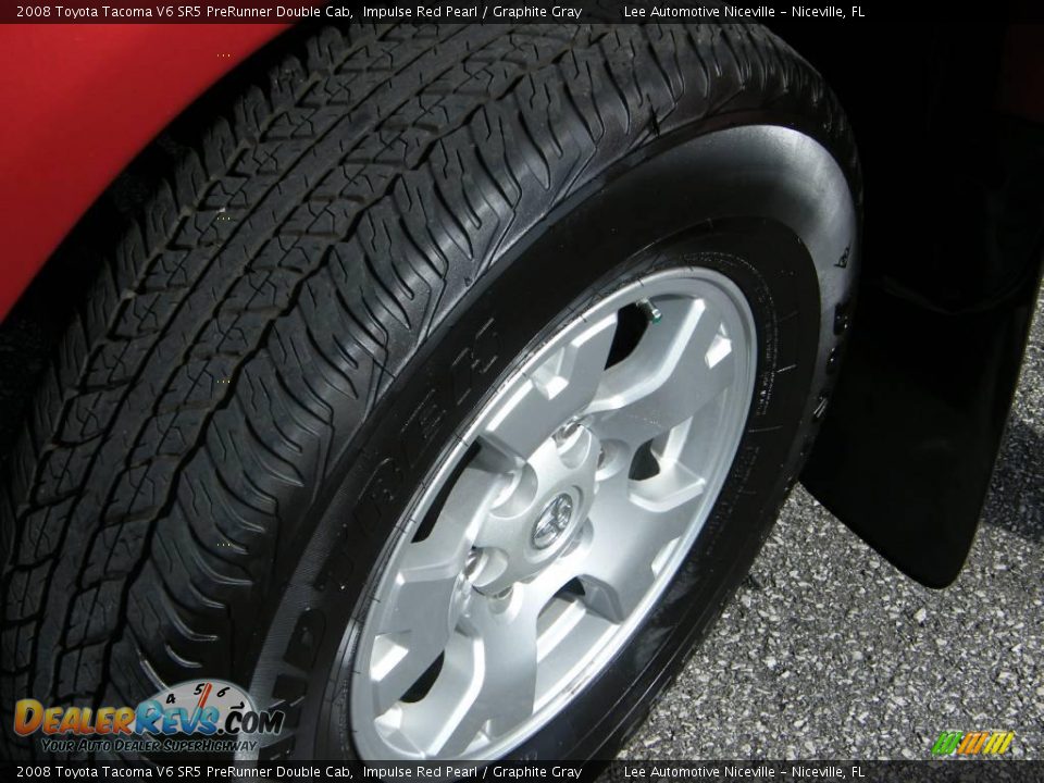 2008 Toyota Tacoma V6 SR5 PreRunner Double Cab Impulse Red Pearl / Graphite Gray Photo #12