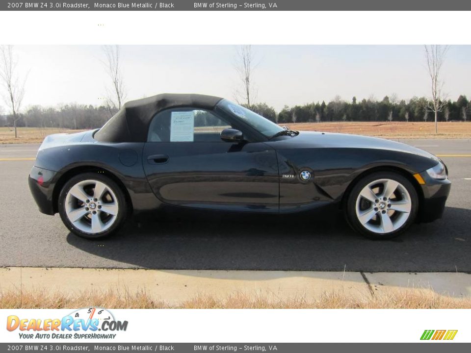 2007 BMW Z4 3.0i Roadster Monaco Blue Metallic / Black Photo #29