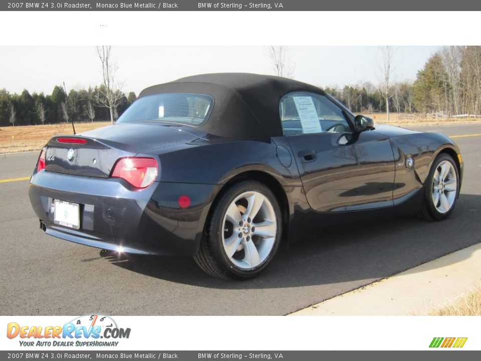 2007 BMW Z4 3.0i Roadster Monaco Blue Metallic / Black Photo #30