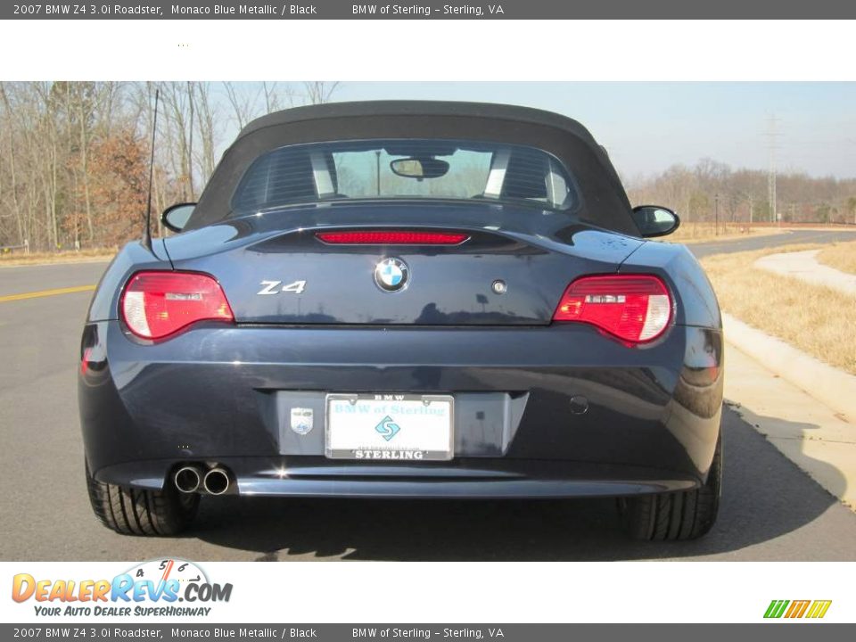 2007 BMW Z4 3.0i Roadster Monaco Blue Metallic / Black Photo #31