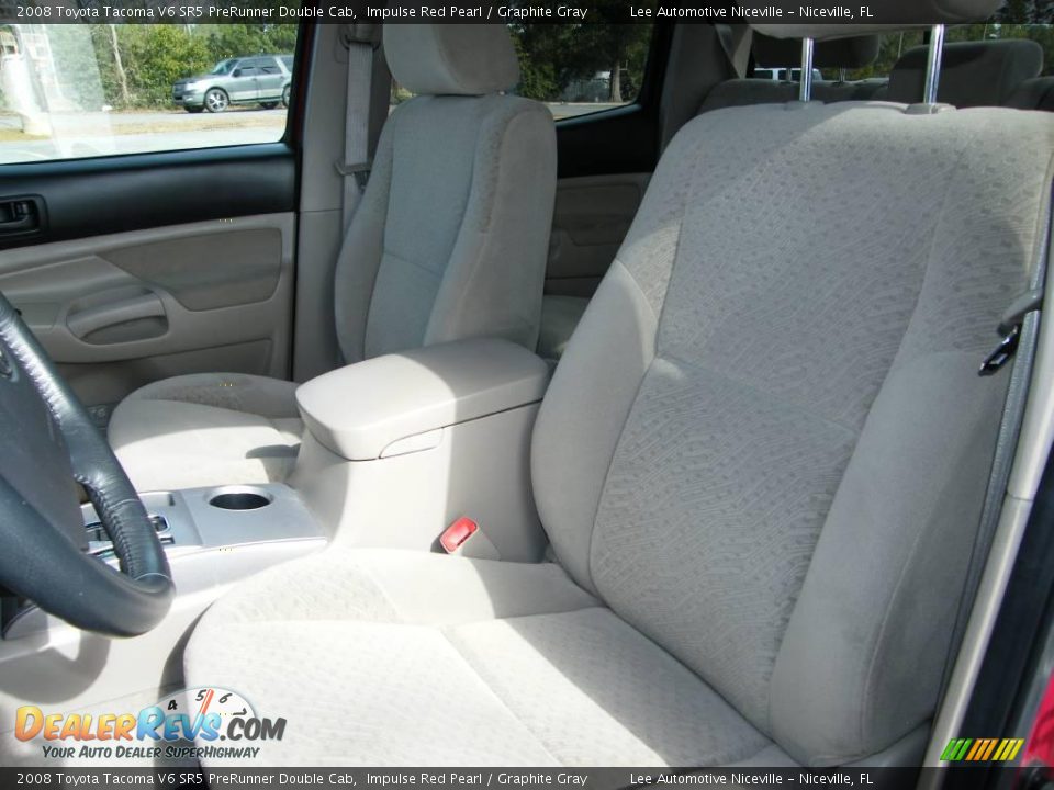 2008 Toyota Tacoma V6 SR5 PreRunner Double Cab Impulse Red Pearl / Graphite Gray Photo #14