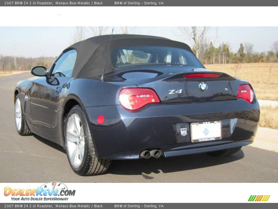 2007 BMW Z4 3.0i Roadster Monaco Blue Metallic / Black Photo #32