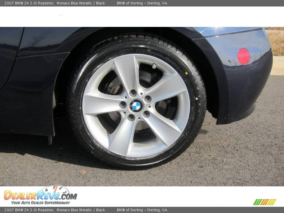 2007 BMW Z4 3.0i Roadster Monaco Blue Metallic / Black Photo #33
