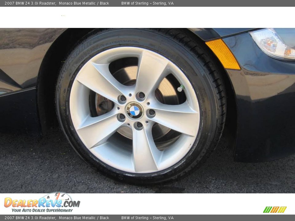 2007 BMW Z4 3.0i Roadster Monaco Blue Metallic / Black Photo #35